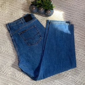 Very Nice! Men's Harley Davidson Genuine Motor Clothes Denim Jeans Size 44 / 32